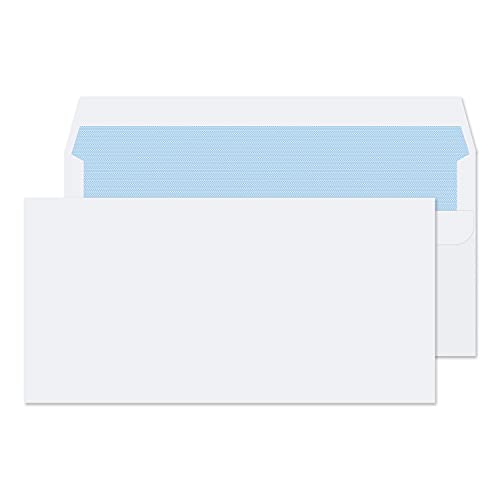 Blake Everyday 7772 Briefumschläge Selbstklebend Weiß DL 110 x 220 mm - 100g/m² | 500 Stück von Blake