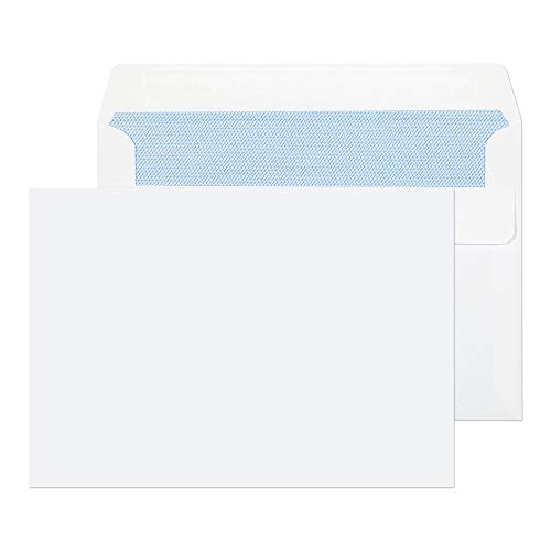 Blake Everyday Selbstklebende Briefumschläge, C6 (114 x 162 mm), Weiß, 1.000 Stück 2602 von Blake