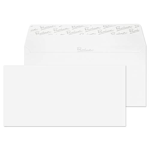 Blake Premium Business 31255 Briefumschläge Haftklebung Ice Weiß Wove DL 110 x 220 mm 120 g/m² | 50 Stück Blake Premium Business 31255 Briefumschläge Haftklebung Ice Weiß Wove DL 110 x 220 mm 120 g/m² | 50 Stück von Blake