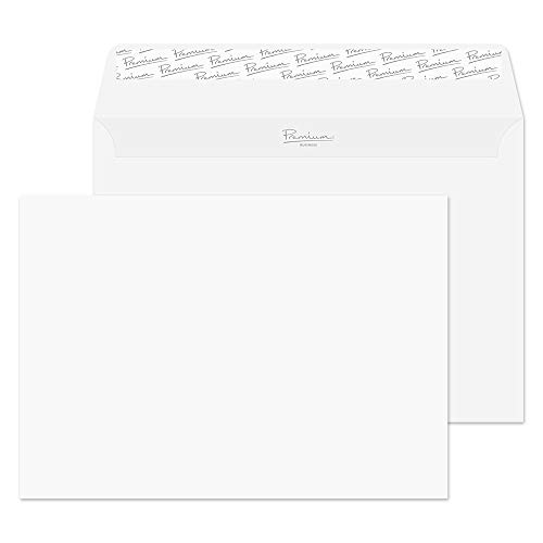 Blake Premium Business 31707 Briefumschläge Haftklebung Schnee Weiß Wove C5 162 x 229 mm - 120g/m² | 500 Stück von Blake