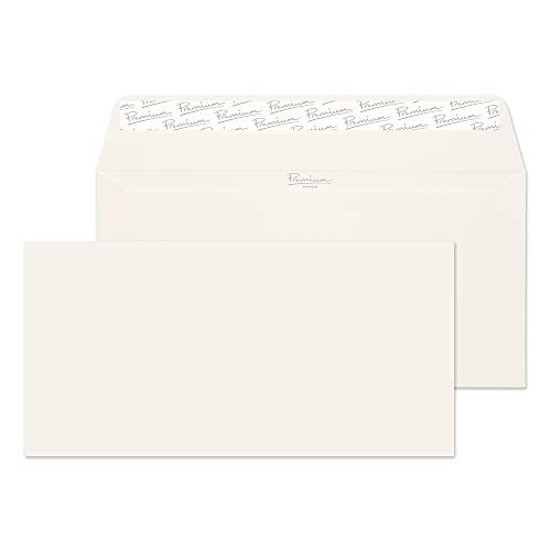 Blake Premium Business 39255 Briefumschläge Haftklebung Hoch Weiß Laid DL 110 x 220 mm 120 g/m² | 50 Stück Blake Premium Business 39255 Briefumschläge Haftklebung Hoch Weiß Laid DL 110 x 220 mm 120 g/m² | 50 Stück von Blake