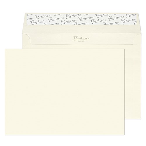 Blake Premium Business 39707 Briefumschläge Haftklebung Alt Weiß Gerippt C5 162 x 229 mm - 120g/m² | 500 Stück von Blake