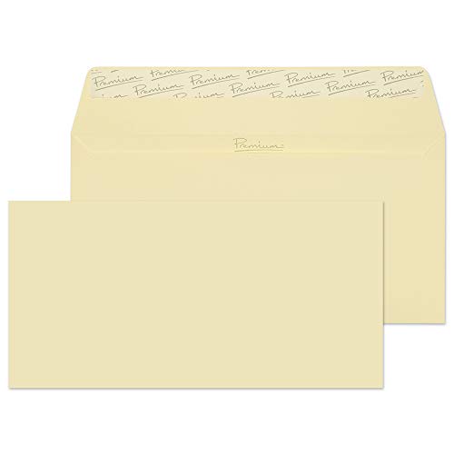 Blake Premium Business 51882 Briefumschläge Haftklebung Vellum Wove DL 110 x 220 mm - 120g/m² | 500 Stück von Blake