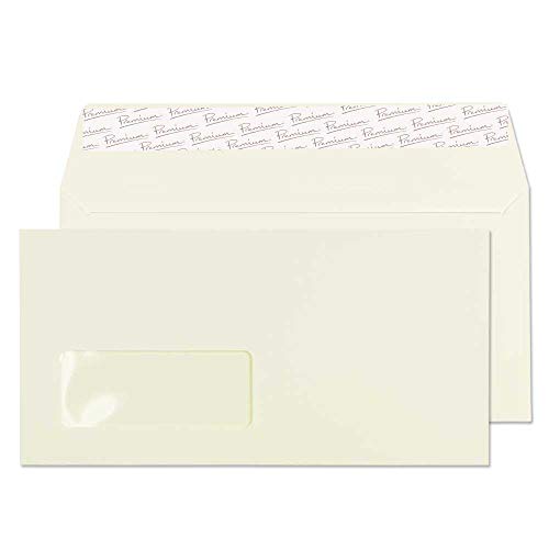 Blake Premium Business 71265 Oyster Wove Briefumschläge, selbstklebend, 110 x 220 mm, 120 g/m², 50 Stück Blake Premium Business 71265 Oyster Wove Briefumschläge, selbstklebend, 110 x 220 mm, 120 g/m², 50 Stück von Blake