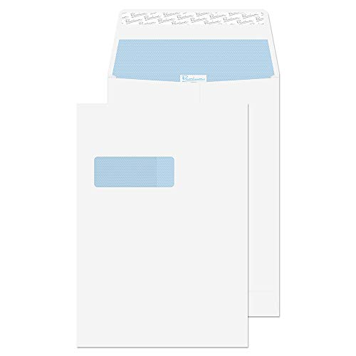 Blake Premium Office 37116 Briefumschläge, selbstklebend, C4, 324 x 229 x 25 mm, 120 g/m², haftklebend, Standard-Fenster, Ultra-Weiß, 100 Stück Blake Premium Office 37116 Briefumschläge, selbstklebend, C4, 324 x 229 x 25 mm, 120 g/m², haftklebend, Standard-Fenster, Ultra-Weiß, 100 Stück von Blake