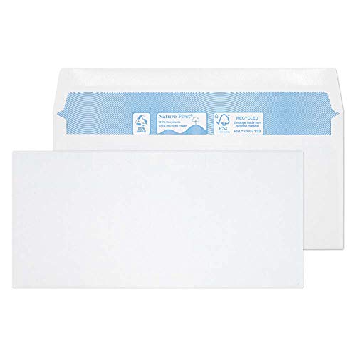 Blake Purely Environmental RN010 Nature First Recycling Umschlage Kuvertierhüllen Briefumschläge Naßklebung Weiß 102 x 216 mm 80g/m² | 1000 Stück Blake Purely Environmental RN010 Nature First Recycling Umschlage Kuvertierhüllen Briefumschläge Naßklebung Weiß 102 x 216 mm 80g/m² | 1000 Stück von Blake