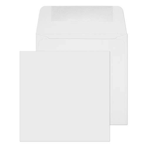 Blake Purely Everyday 0100G Quadratsicher Briefumschläge Naßklebung Weiß 100 x 100 mm - 100g/m² | 500 Stück von Blake