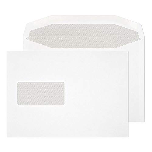 Blake Purely Everyday 017M Kuvertierhüllen Briefumschläge Naßklebung Mit Fenster Weiß C5 162 x 229 mm 90 g/m² | 500 Stück von Blake
