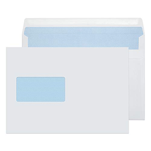 Blake Purely Everyday 1708 Briefumschläge selbstklebend Mit Fenster Weiß C5 162 x 229 mm - 90g/m² | 500 Stück von Blake