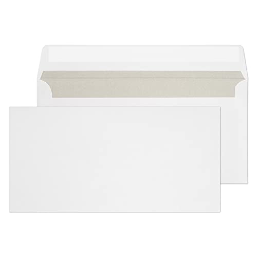 Blake Purely Everyday 21774/25 Briefumschläge Selbstklebend Linkes Fenster Weiß DL 110 x 220 mm - 90g/m² | 25 Stück von Blake