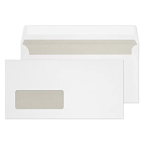 Blake Purely Everyday 24774 Briefumschläge Haftklebung Linkes Fenster Weiß DL+ 110 x 230 mm - 90g/m² | 500 Stück Blake Purely Everyday 24774 Briefumschläge Haftklebung Linkes Fenster Weiß DL+ 110 x 230 mm - 90g/m² | 500 Stück von Blake
