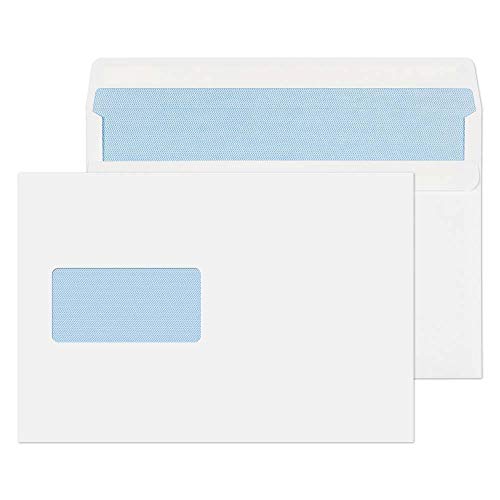 Blake Purely Everyday 2808 Briefumschläge Selbstklebend Mit Fenster Weiß C5+ 162 x 238 mm - 90g/m² | 500 Stück von Blake