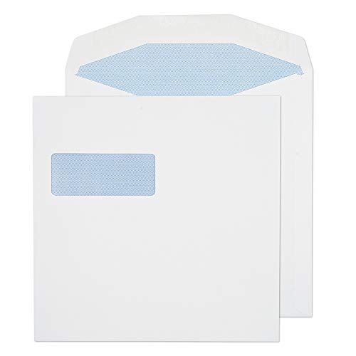 Blake Purely Everyday 5708 Quadratische Kuvertierhüllen Briefumschläge Naßklebung Mit Hohes Fenster Weiß 220 x 220 mm - 100g/m² | 500 Stück Blake Purely Everyday 5708 Quadratische Kuvertierhüllen Briefumschläge Naßklebung Mit Hohes Fenster Weiß 220 x 220 mm - 100g/m² | 500 Stück von Blake