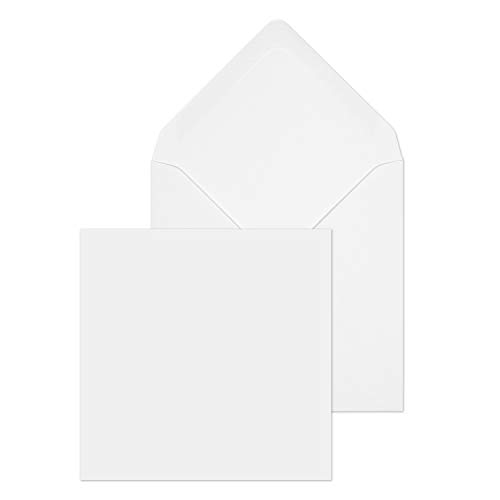 Blake Purely Everyday ENV2173 quadratischer Briefumschläge Naßklebung Weiß 111 x 111 mm - 90g/m² | 1000 Stück von Blake