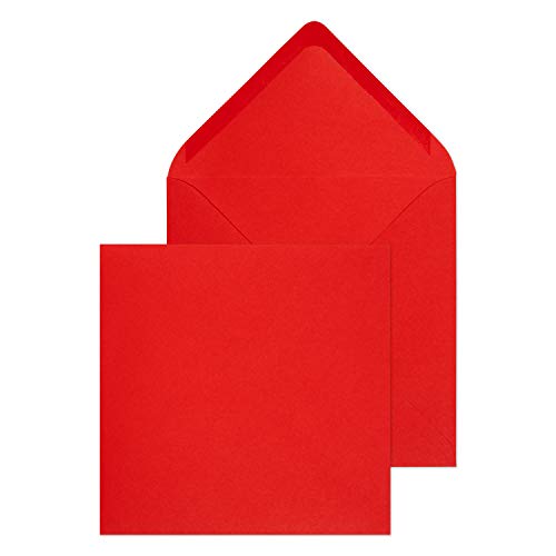 Blake Purely Everyday ENV4265 Briefumschläge Naßklebung Rot 100g/m² 155 x 155 mm | 500 Stück von Blake
