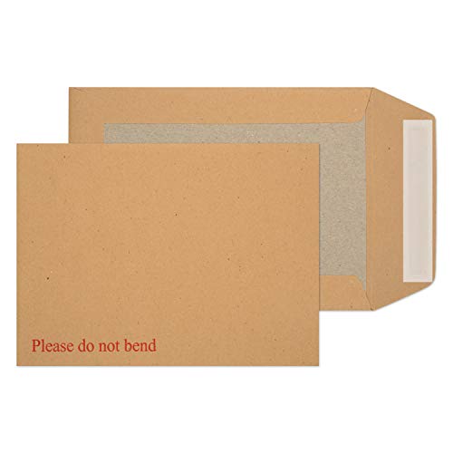 Blake Purely Packaging 3112 Versandtasche Mit Papprückwand Haftklebung Manila 190 x 140 mm - 115g/m² | 125 Stück von Blake