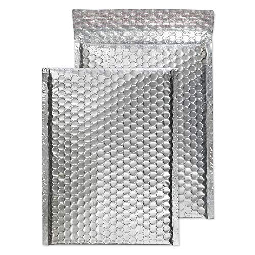 Blake Purely Packaging MTA250 Luftpolsterversandtasche Haftklebung Silber Metallic C5+ 250 x 180 mm | 100 Stück von Blake
