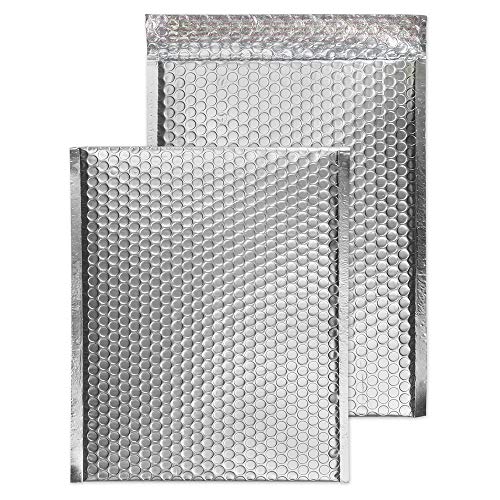 Blake Purely Packaging MTA324 Luftpolsterversandtasche Haftklebung Silber Metallic C4 324 x 230 mm | 100 Stück von Blake