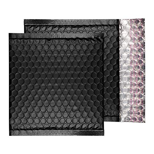 Blake Purely Packaging MTB165 Luftpolsterversandtasche Haftklebung Tiefschwarz CD 165 x 165 mm | 100 Stück von Blake