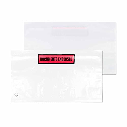 Blake Purely Packaging PDE32 Dokumentenumschlag Briefumschläge "Documents Enclosed' Haftklebung Transparent DL 132 x 235 mm | 1000 Stück Blake Purely Packaging PDE32 Dokumentenumschlag Briefumschläge "Documents Enclosed' Haftklebung Transparent DL 132 x 235 mm | 1000 Stück von Blake