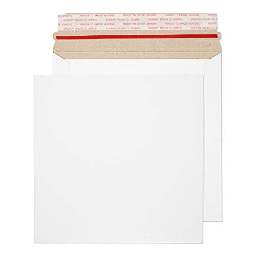 Blake Purely Packaging PPA3-RS Vollpapptaschen Quadratischer Haftklebung Weiß Pappe 350g/m² 195 x 195 mm | 200 Stück von Blake
