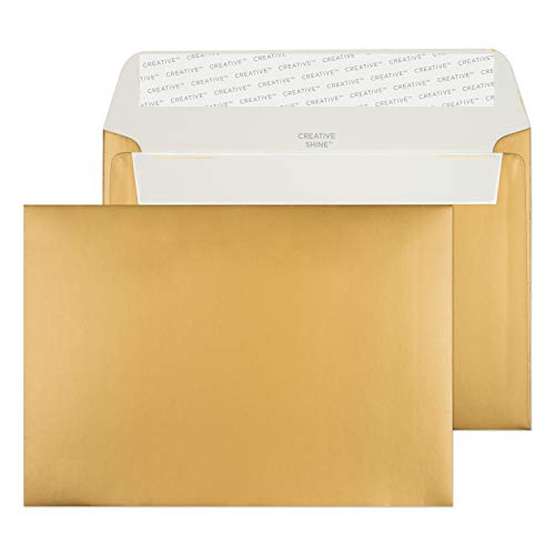 Blake Shine 15113 Briefumschläge Haftklebung Metallisch Gold C6 114 x 162 mm 130g/m² | 25 Stück Blake Shine 15113 Briefumschläge Haftklebung Metallisch Gold C6 114 x 162 mm 130g/m² | 25 Stück von Blake