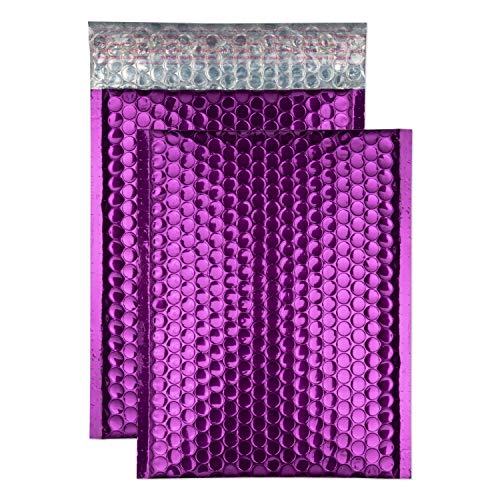 Purely Packaging MBPUR250 Farbige Luftpolsterversandtaschen Glänzend Haftklebung Lila Traube C5+ 250 x 180 mm | 100 Stück von Blake