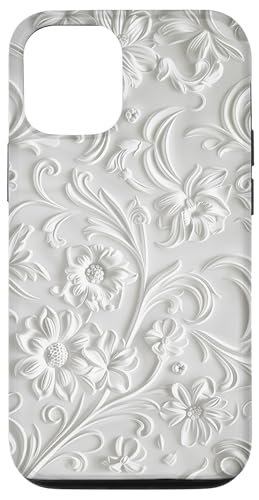 Weiß mit Blumenmuster Hülle für iPhone 12/12 Pro Weiß mit Blumenmuster Hülle für iPhone 12/12 Pro von Blanc Floral Pattern