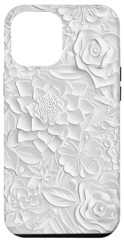 Weiß mit Blumenmuster Hülle für iPhone 12 Pro Max Weiß mit Blumenmuster Hülle für iPhone 12 Pro Max von Blanc Floral Pattern