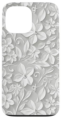 Weiß mit Blumenmuster Hülle für iPhone 13 Pro Max Weiß mit Blumenmuster Hülle für iPhone 13 Pro Max von Blanc Floral Pattern
