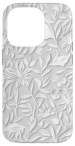 Weiß mit Blumenmuster Hülle für iPhone 14 Pro Weiß mit Blumenmuster Hülle für iPhone 14 Pro von Blanc Floral Pattern