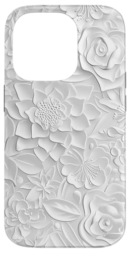 Weiß mit Blumenmuster Hülle für iPhone 14 Pro Weiß mit Blumenmuster Hülle für iPhone 14 Pro von Blanc Floral Pattern