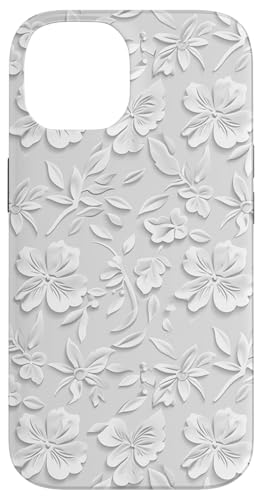 Weiß mit Blumenmuster Hülle für iPhone 14 Weiß mit Blumenmuster Hülle für iPhone 14 von Blanc Floral Pattern