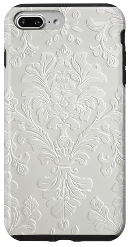 Weiß mit Blumenmuster Hülle für iPhone 7 Plus/8 Plus Weiß mit Blumenmuster Hülle für iPhone 7 Plus/8 Plus von Blanc Floral Pattern