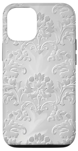 Weiß mit Blumenmuster auf Weiß Hülle für iPhone 12/12 Pro Weiß mit Blumenmuster auf Weiß Hülle für iPhone 12/12 Pro von Blanc Floral Pattern