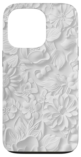 Weiß mit Blumenmuster auf Weiß Hülle für iPhone 13 Pro Weiß mit Blumenmuster auf Weiß Hülle für iPhone 13 Pro von Blanc Floral Pattern