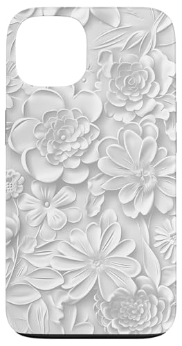 Weiß mit Blumenmuster auf Weiß Hülle für iPhone 13 Weiß mit Blumenmuster auf Weiß Hülle für iPhone 13 von Blanc Floral Pattern