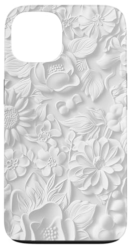 Weiß mit Blumenmuster auf Weiß Hülle für iPhone 13 Weiß mit Blumenmuster auf Weiß Hülle für iPhone 13 von Blanc Floral Pattern