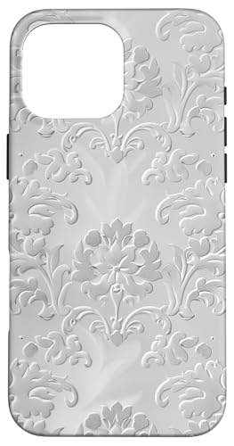Weiß mit Blumenmuster auf Weiß Hülle für iPhone 16 Pro Max Weiß mit Blumenmuster auf Weiß Hülle für iPhone 16 Pro Max von Blanc Floral Pattern