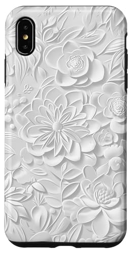 Weißes, minimalistisches, flaches Blumenmuster Hülle für iPhone XS Max Weißes, minimalistisches, flaches Blumenmuster Hülle für iPhone XS Max von Blanc Floral Pattern