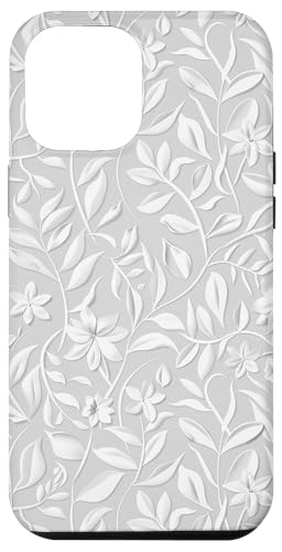 Weißes Blumenmuster auf weißem Hintergrund Hülle für iPhone 12 Pro Max Weißes Blumenmuster auf weißem Hintergrund Hülle für iPhone 12 Pro Max von Blanc Floral Pattern