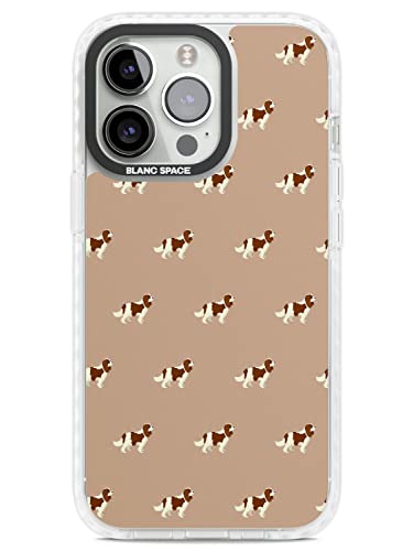 Blanc Space Cavalier King Charles Spaniel Muster Impact Handyhülle für iPhone 14 Pro TPU Schutzhülle Leicht Starke Hülle mit Haustier Welpen Rasse Tier Design von Blanc Space