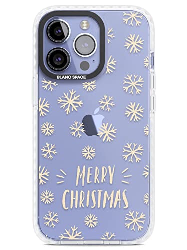 Blanc Space Christmas Snowflake Pattern iPhone 14 Pro Case von Blanc Space