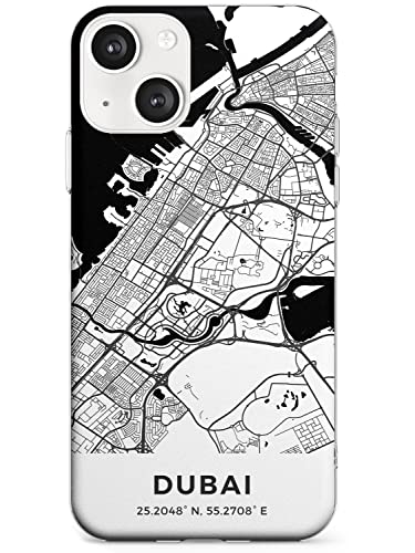 Blanc Space Map of Tel Aviv-Yafo, Israel Slim Handyhülle für iPhone 14 TPU Schutzhülle Leicht Starke Cover mit Reise Wanderlust Europa Stadt Straßen von Blanc Space