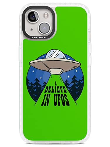 I Believe in UFOs Impact Handyhülle für iPhone 14 TPU Schutzhülle Leicht Starke Cover mit Alles andere Spaß Alien Space Bright von Blanc Space