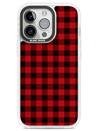 Rot Schwarz Karo Impact Handyhülle für iPhone 14 Pro TPU Schutzhülle Leicht Starke Cover mit Hot Fashion N/A Tartan Rob Roy Kariert von Blanc Space