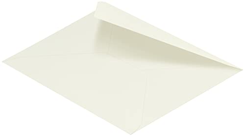 100 Stück, Farbige Briefumschläge, DIN C6, Nassklebung, Spitze Klappe, 100 g/qm Offset, Ohne Fenster, Creme (Ivory), Blanke Briefhüllen von Blanke Briefhüllen