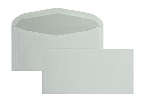 Blanke Briefhüllen, Kuvertierhüllen, Nassklebung, Geschwungene Klappe, Ohne Fenster, DIN C6/5, 75 g/qm Offset, 1000 Stück, Weiß von Blanke Briefhüllen