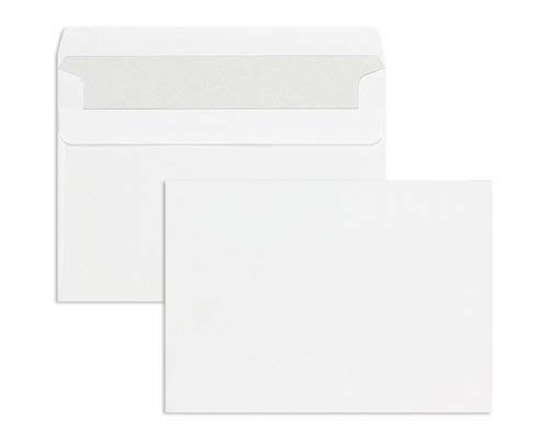 Blanke Briefhüllen - Briefumschläge - Selbstklebung - Gerade Klappe - Ohne Fenster - DIN B6-75 g/qm Offset - 1000 Stück - Weiß von Blanke Briefhüllen
