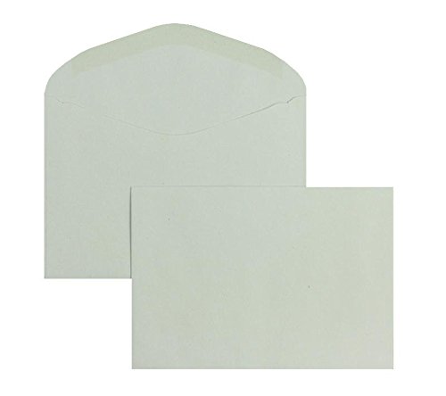 Blanke Briefhüllen - Farbige Briefumschläge - Nassklebung - Geschwungene Klappe - Ohne Fenster - DIN C6-75 g/qm Recycling - 1000 Stück - Grau von Blanke Briefhüllen
